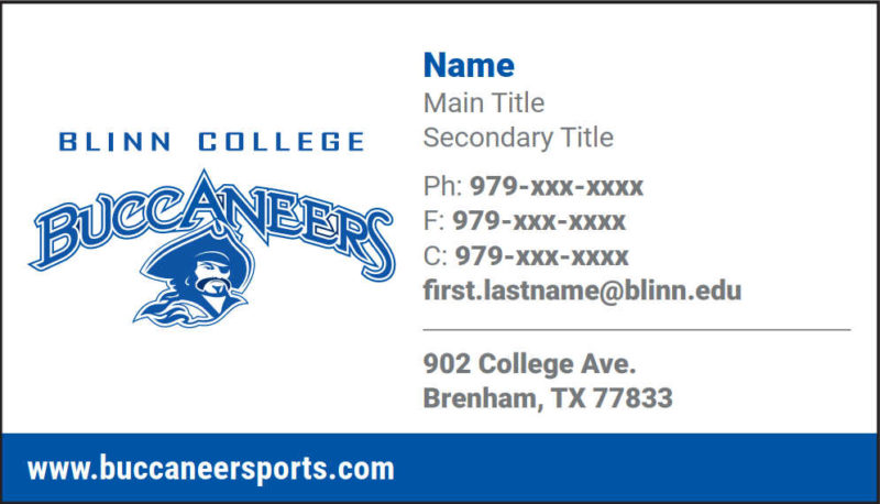 Athletics Card Template &#8211; Athletics Personnel Only